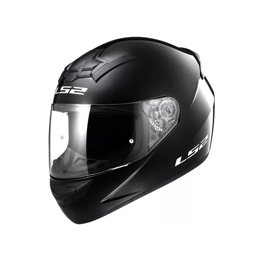 CASCO LS2 FF 352 MONO NEGRO BRILLANTE
