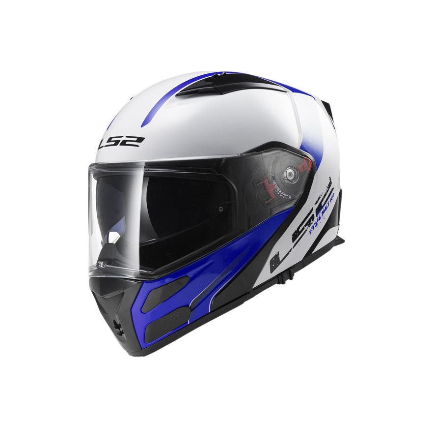 CASCO LS2 FF 324 METRO RAPID BLANCO AZUL