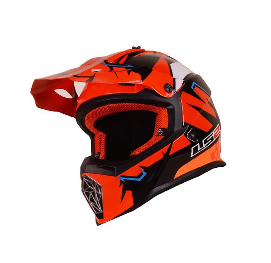 CASCO LS2 MX 437 FAST EXPLOSIVE NARANJO