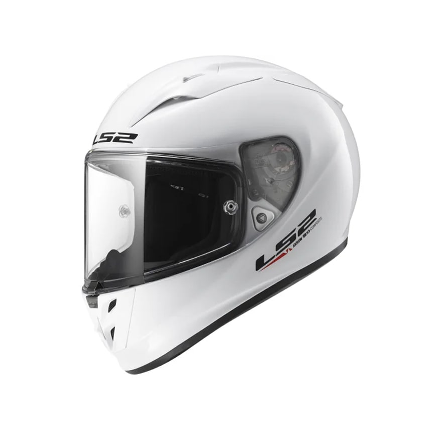 CASCO LS2 FF 323 FIBRA BLANCO