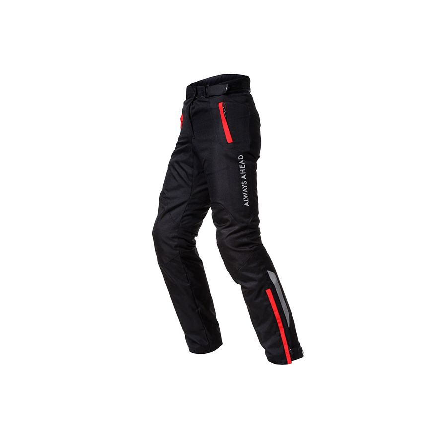 PANTALON LS2 CHART MUJER NEGRO ROJO