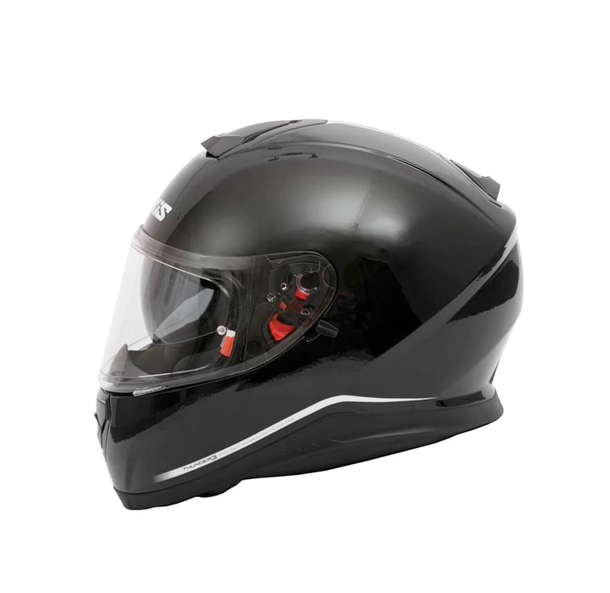 CASCO AXXIS THUNDER SOLID NEGRO BRILLANTE