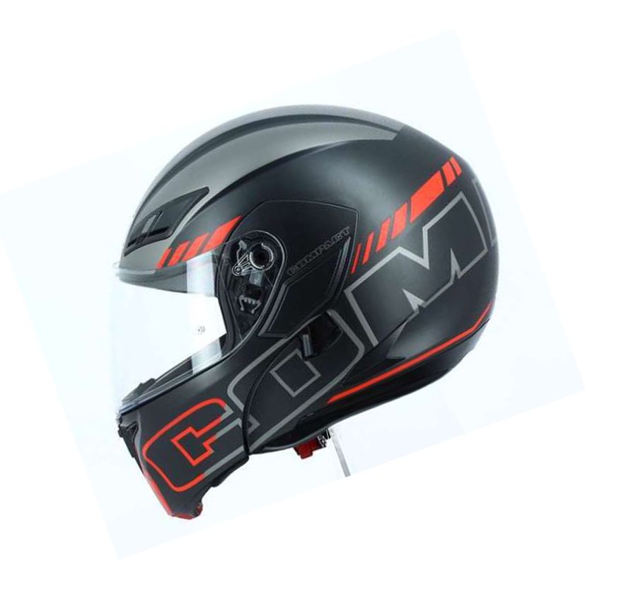 CASCO AGV COMPACT SEATTLE NEGRO/GRIS/ROJO