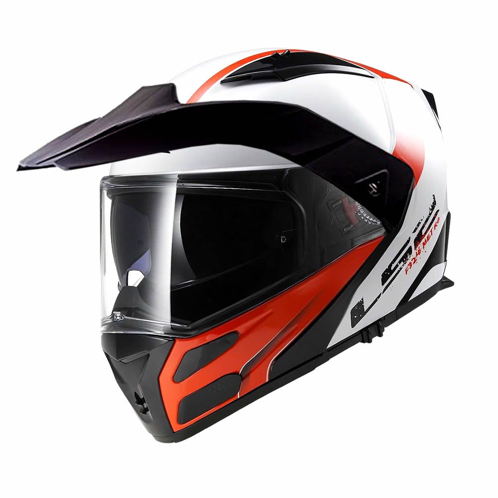 CASCO LS2 FF 324 METRO RAPID BLANCO ROJO