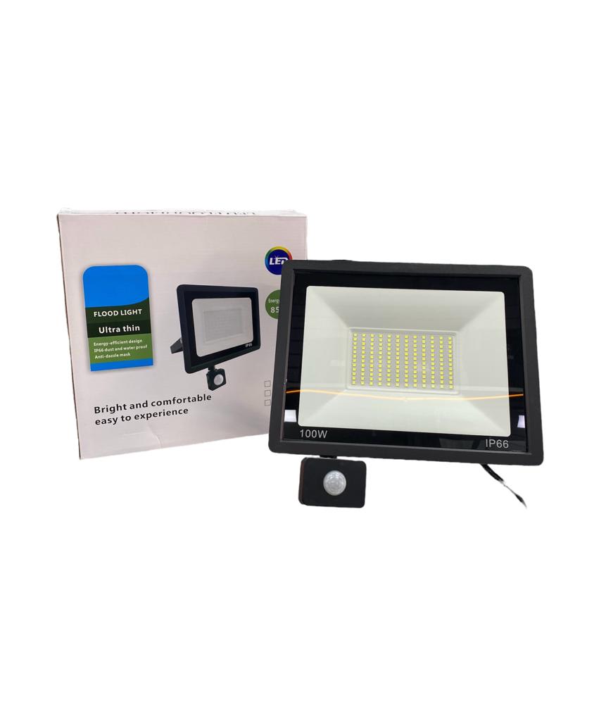 ELEK 11629FOCO LED 100W C/ SENSOR DE MOVIMIENTO