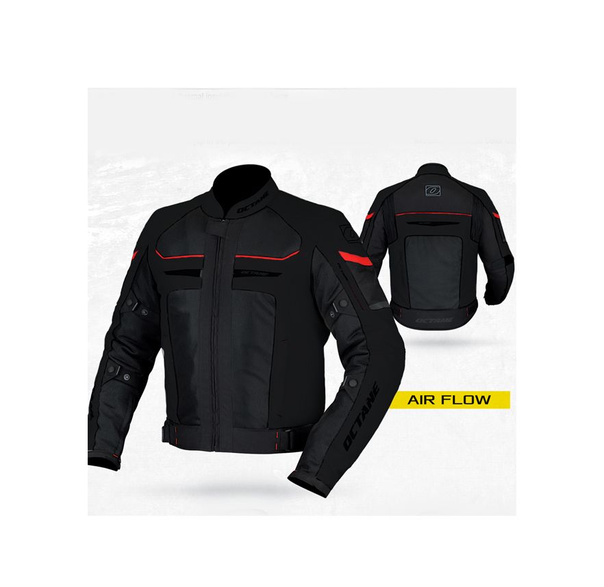 CHAQUETA OCTANE AIRFLOW 2 NEGRO ROJO