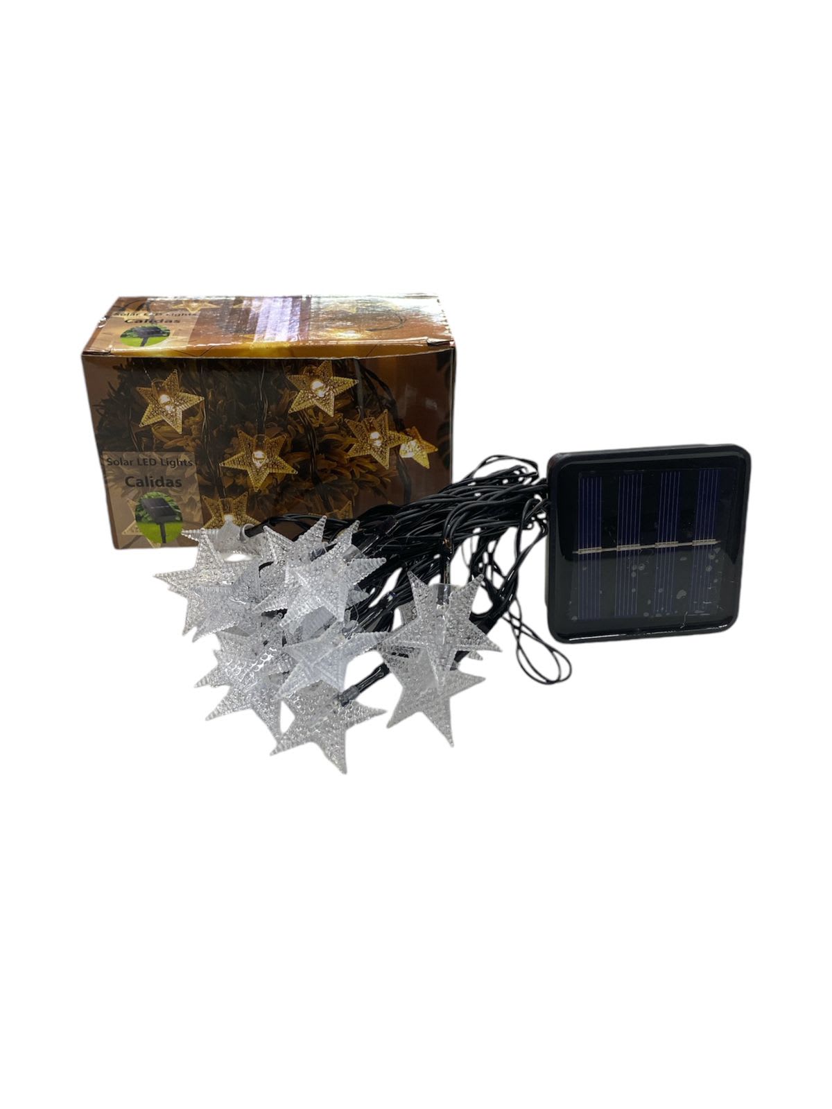 1220031 GUIRNALDA SOLAR ESTRELLA CALIDA 5M 20LED (60)