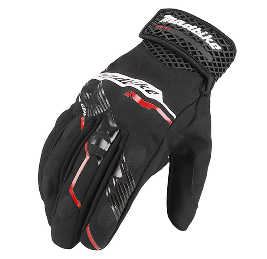 GUANTE MAD-62 MR-1220107 NEGRO LINEA ROJA