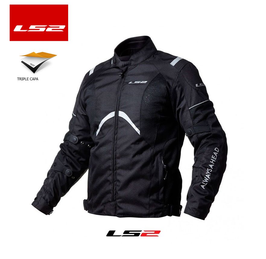 CHAQUETA LS2 TEIDE NEGRO (3 CAPAS)