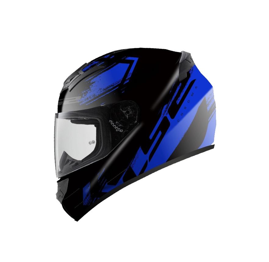 CASCO LS2 FF 352 CHROMA NEGRO AZUL