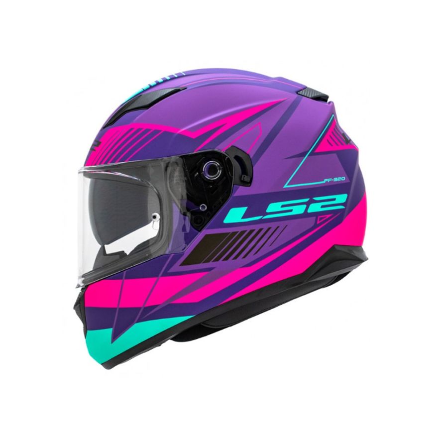 CASCO LS2 EVO TREPID MORADO NEON