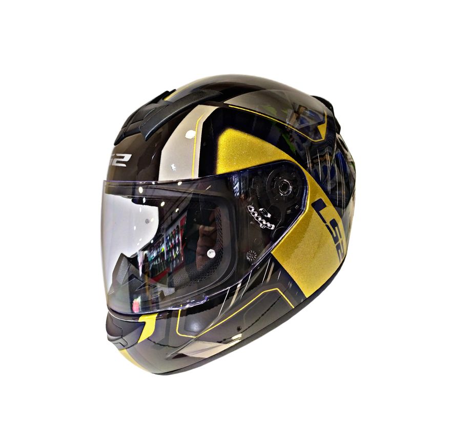 CASCO LS2 FF 352 GOLD GRIS DORADO
