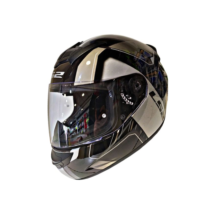 CASCO LS2 FF 352 GOLD NEGRO GRIS SILVER