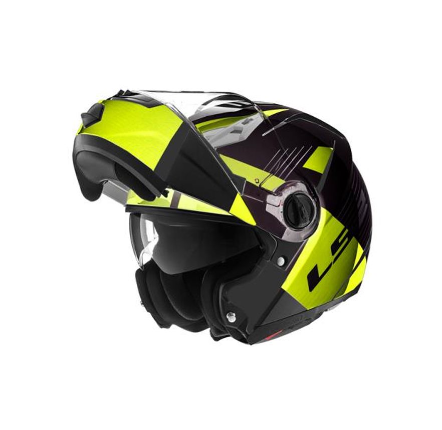 CASCO LS2 FF370 MILAN NEGRO/AMARILLO