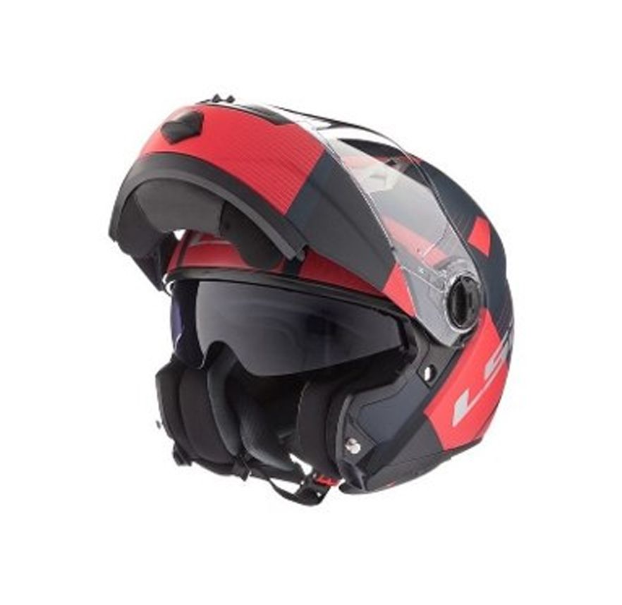 CASCO LS2 FF370 MILAN GRIS/ROJO MATE