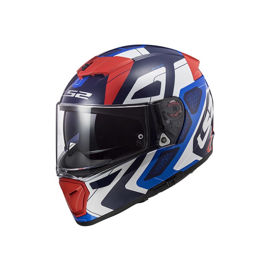 CASCO LS2 FF 390 BREAKER ANDROID AZUL ROJO