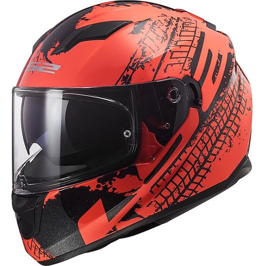 CASCO LS2 FF 320 STREAM EVO LAVA NEG NARANJ FLUO