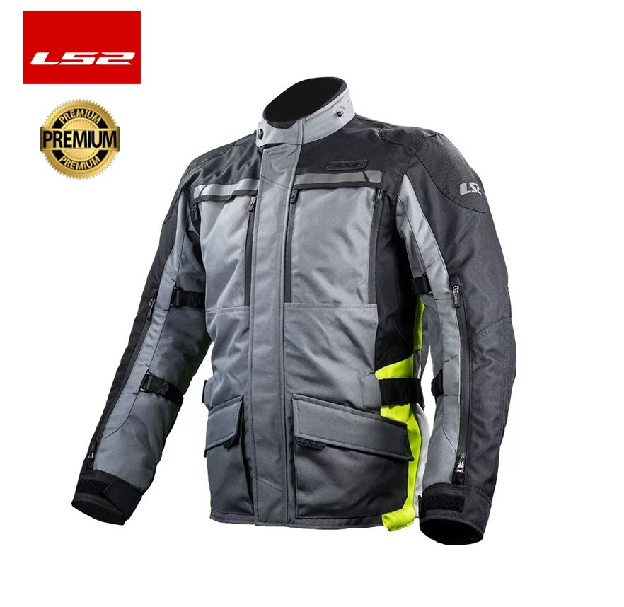 CHAQUETA LS2 LANCE GRIS HOMBRE (3 CAPAS)