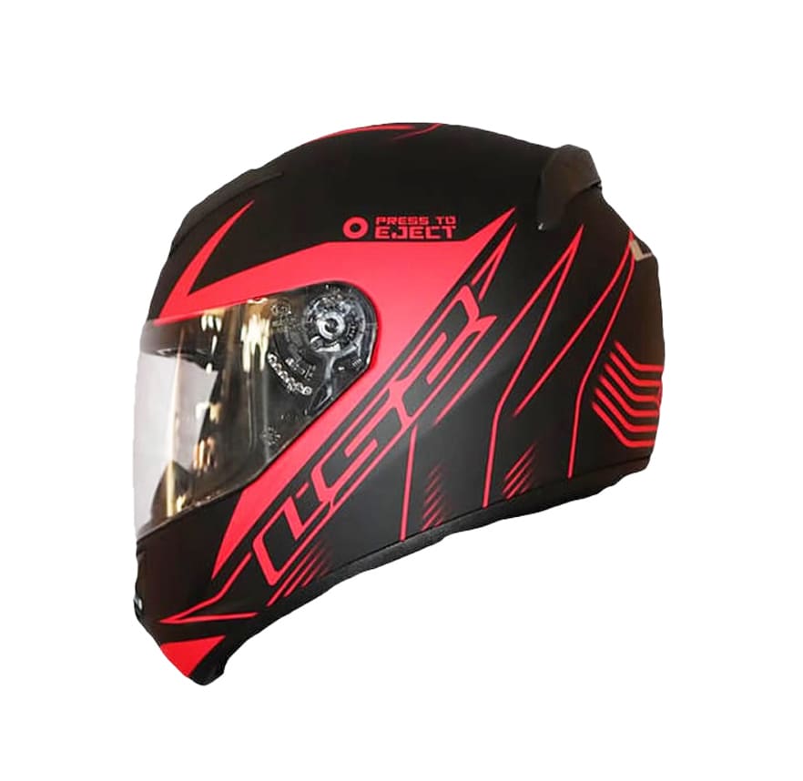 CASCO LS2 FF 352 LIGHTER NEGRO ROJO
