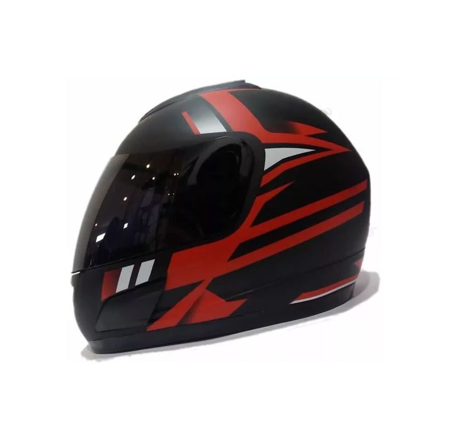 CASCO GHB 626 HERRO NEGRO ROJO MAT