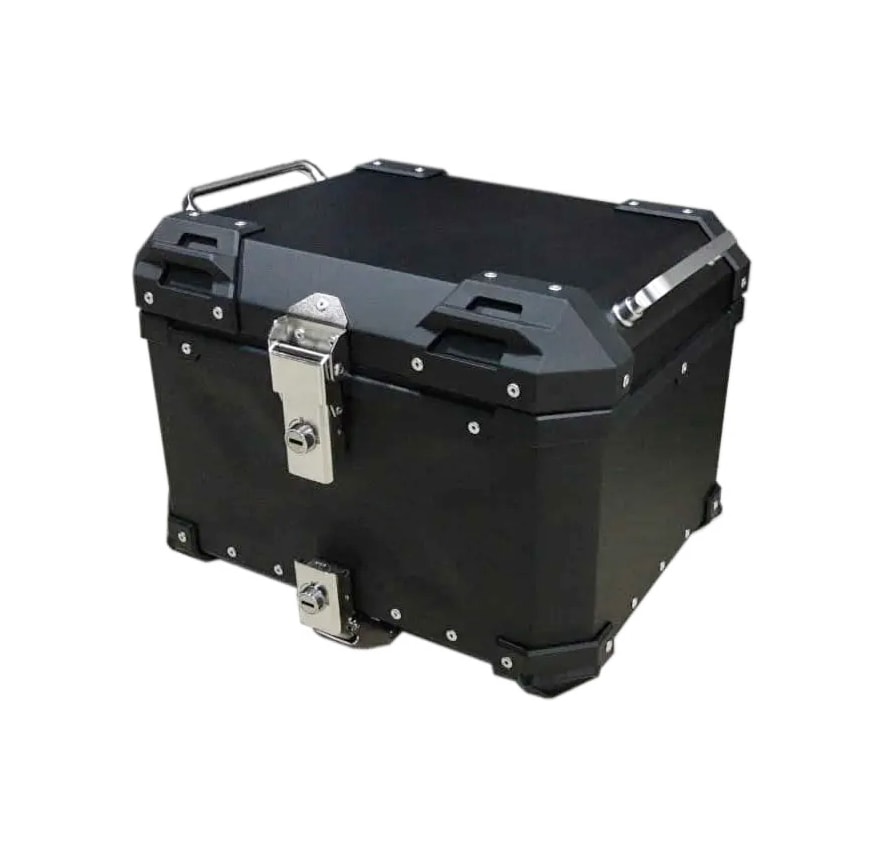 MALETA TOP CASE ALUMINIO E-70 NEGRA