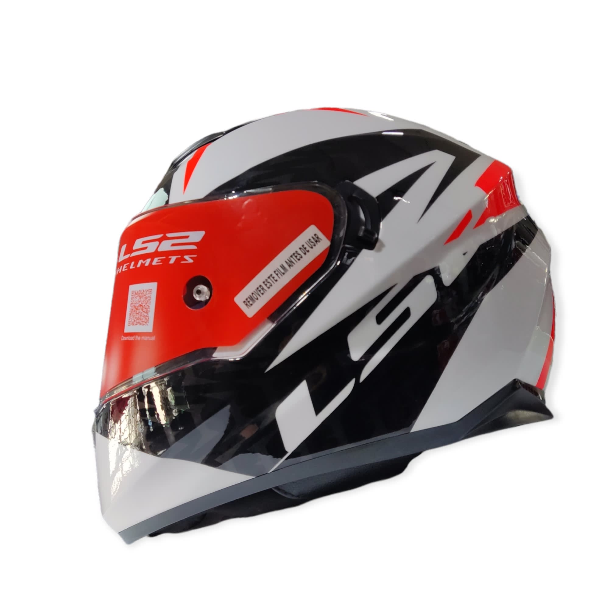 CASCO LS2 FF 320 STREAM EVO COMMANDER B/N ROJO