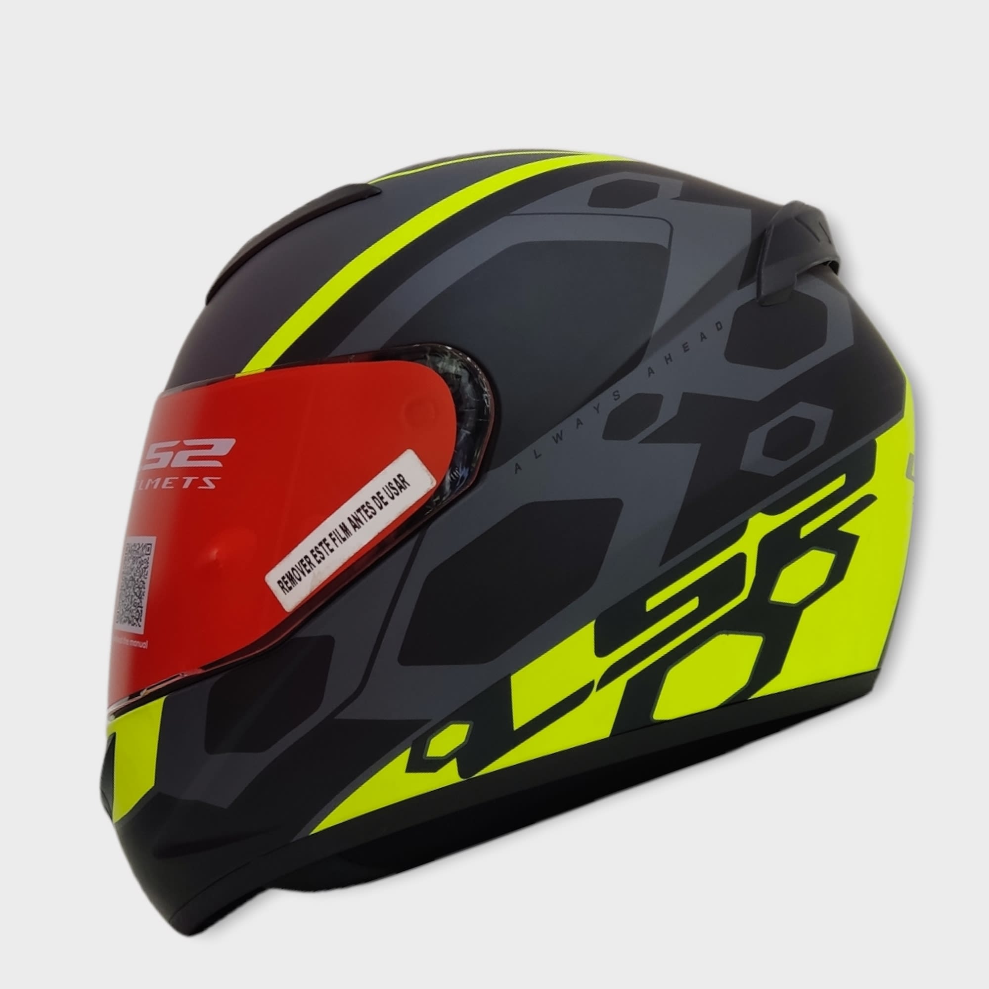LS2 FF 352 MEIN MATT BLACK NEON YELLOW