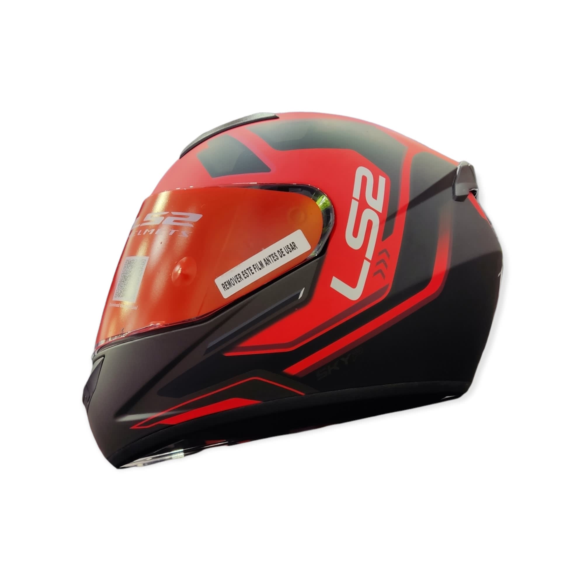 LS2 FF 352 IRONFACE MATT BLACK RED