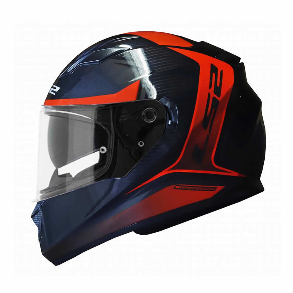CASCO LS2 FF 320 STREAM EVO FLAUX NEGRO ROJO