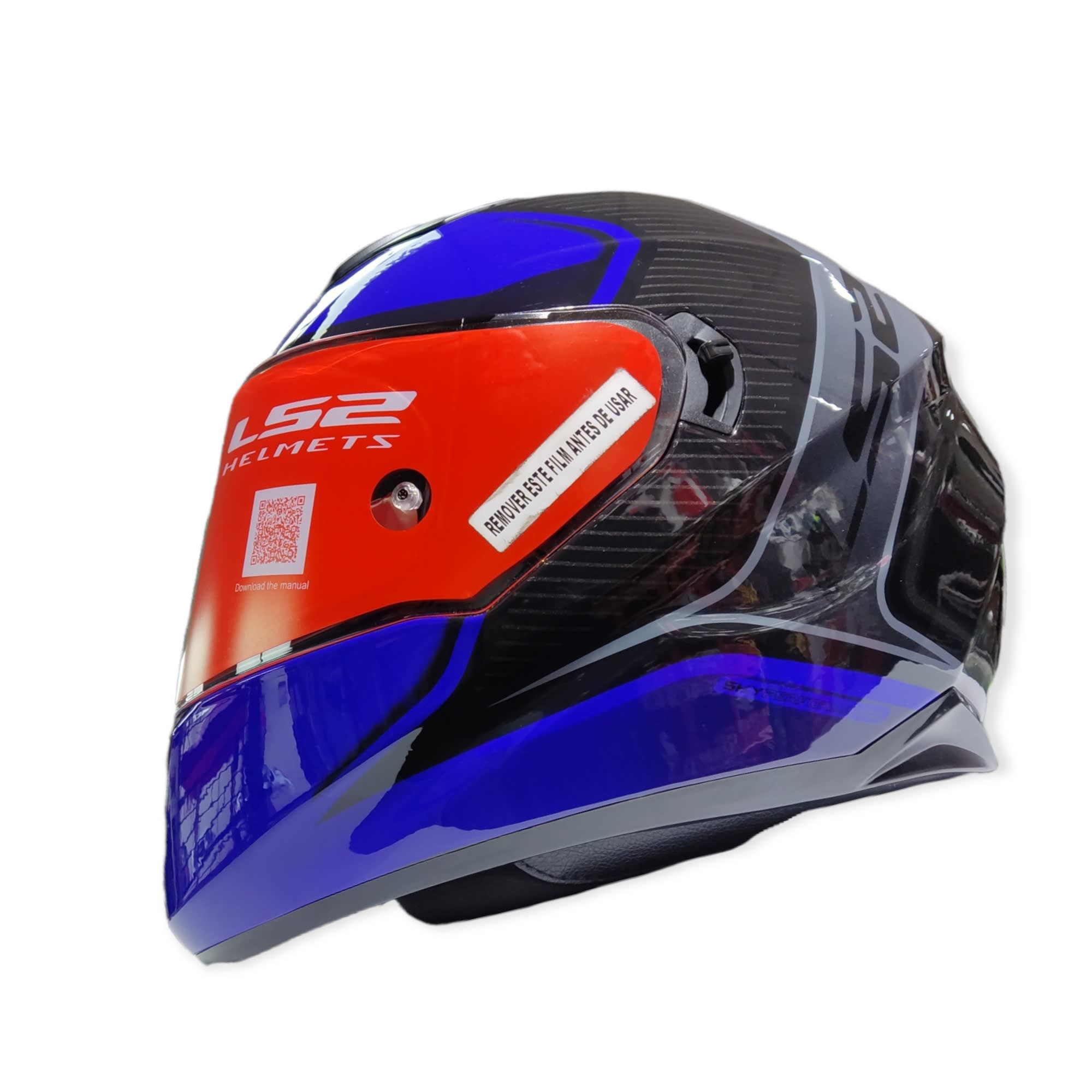 CASCO LS2 FF 320 STREAM EVO FLAUX NEGRO AZUL