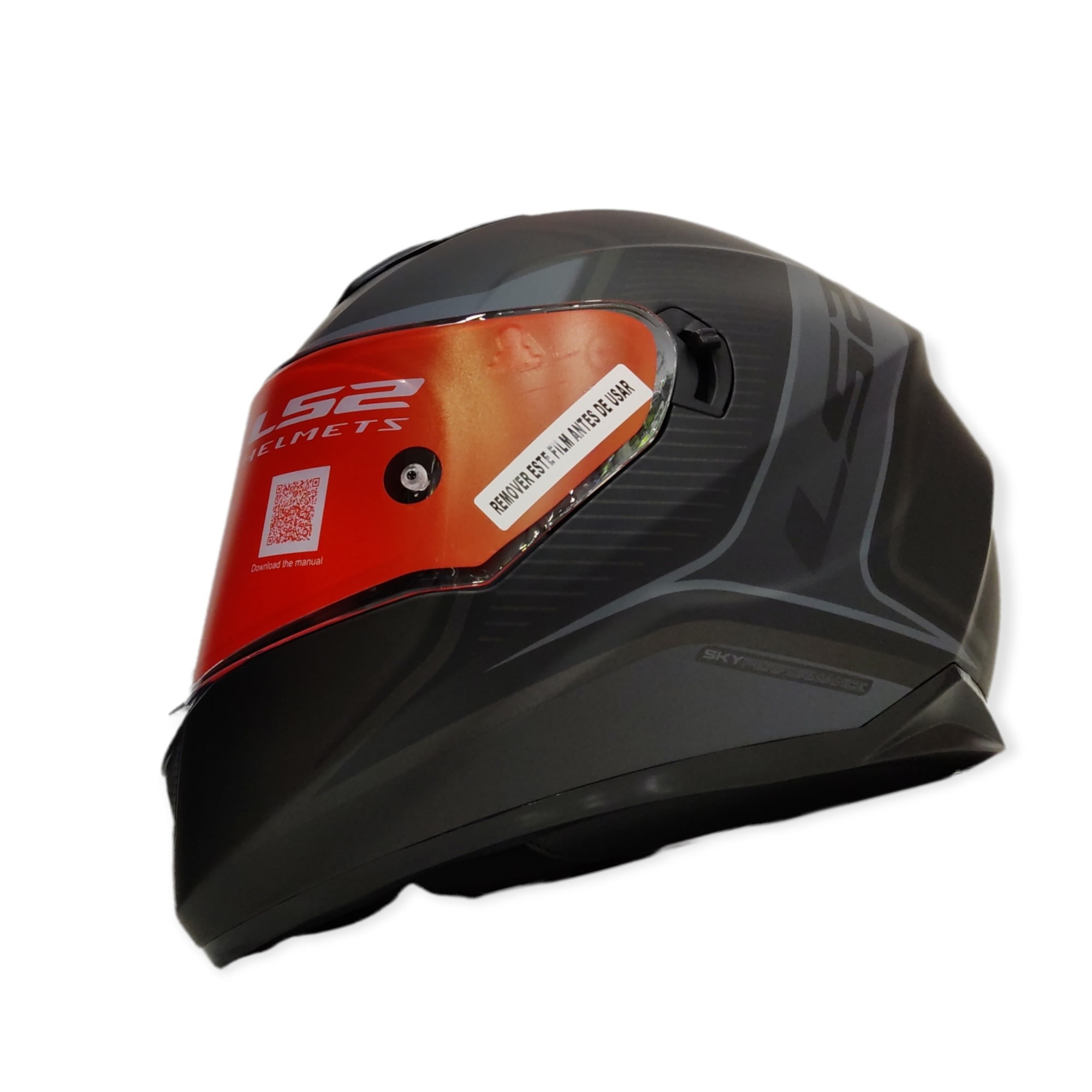 CASCO LS2 FF 320 STREAM EVO FLAUX NEGRO GRIS