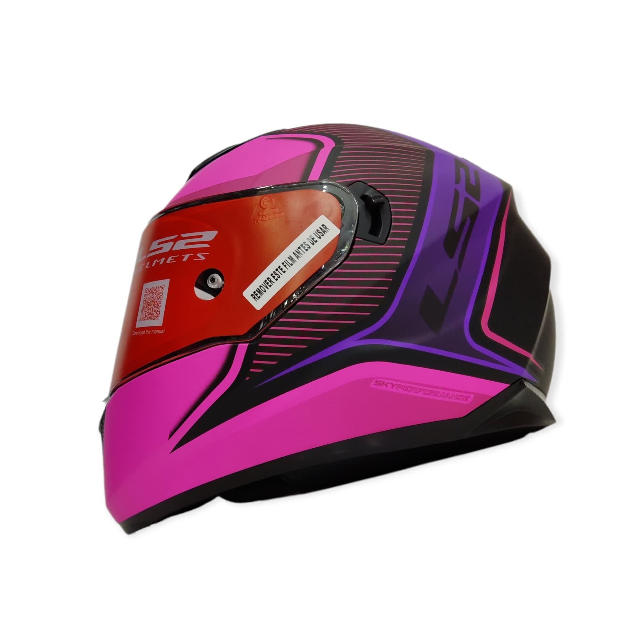 CASCO LS2 FF 320 STREAM EVO FLAUX NEGRO ROSA