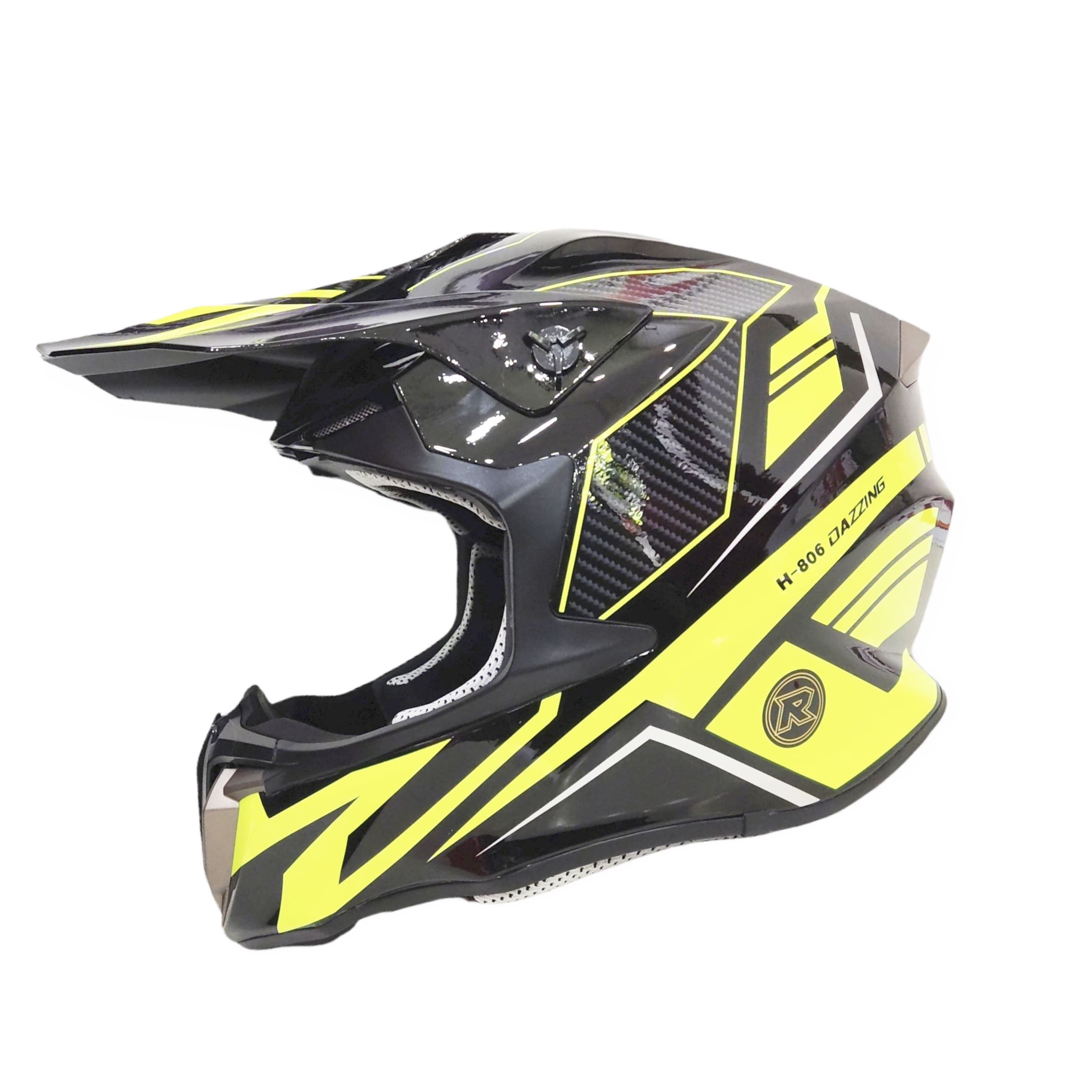 CASCO CROSS AREX MR-806 NEGRO AMARILLO
