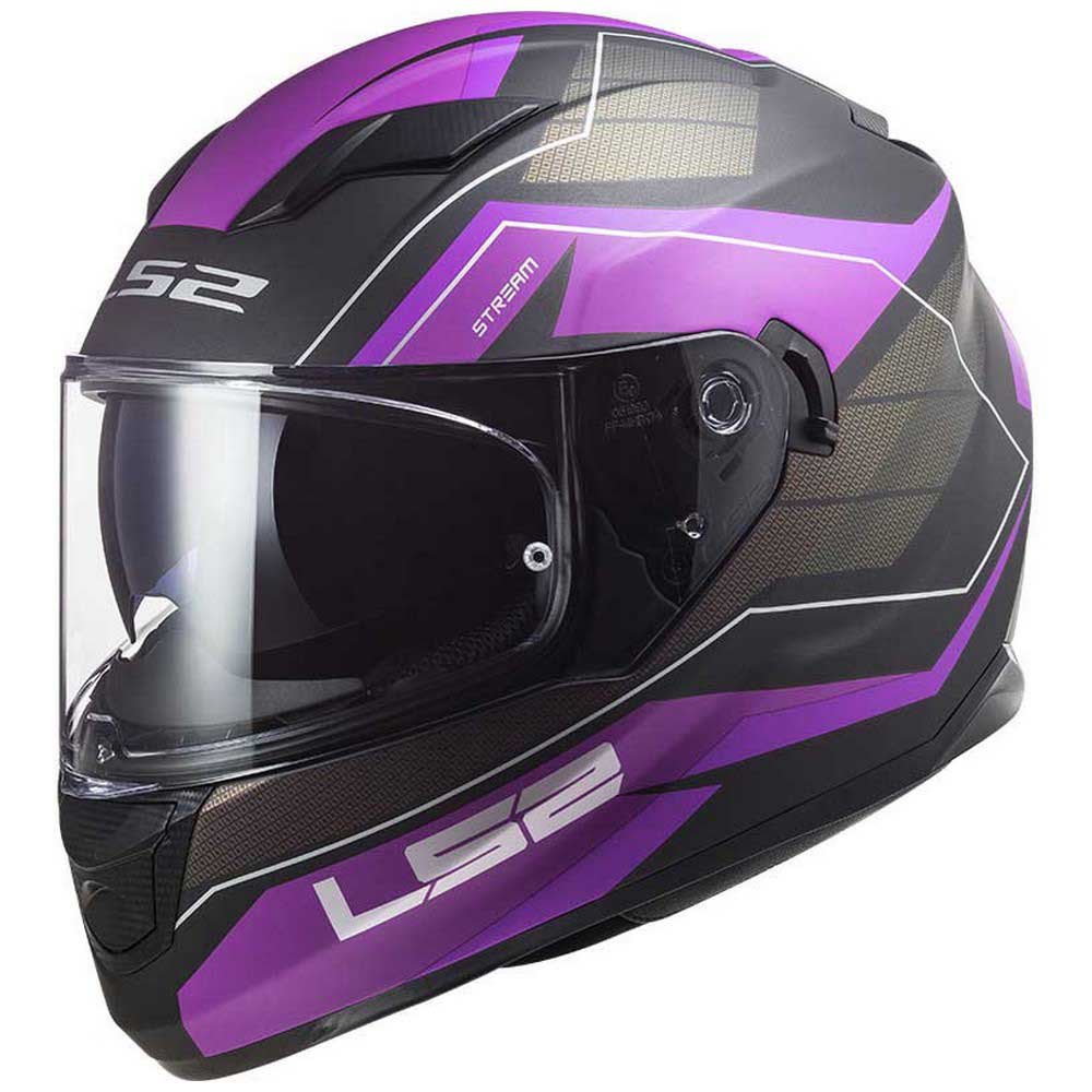 CASCO LS2 FF 320 STREAM EVO MERCURY TITANIUM MORADO MATTE
