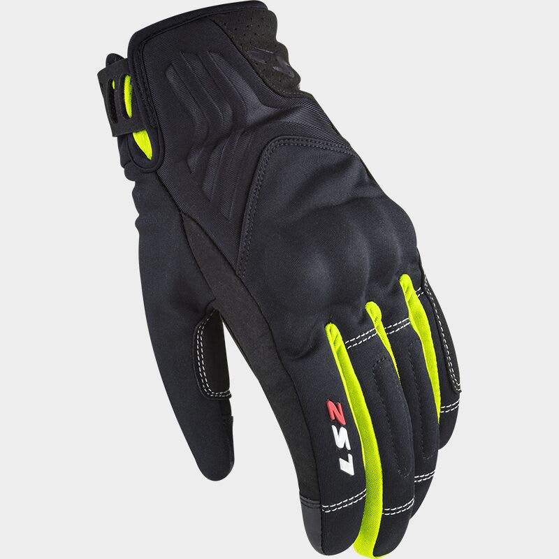 GUANTE LS2 JET II NEGRO AMARILLO MUJER