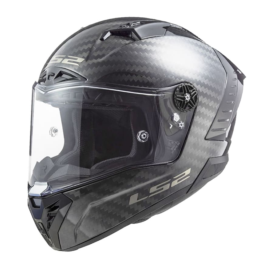 CASCO LS2 FF 805 THUNDER RACING1 SOLID CARBON MATTE