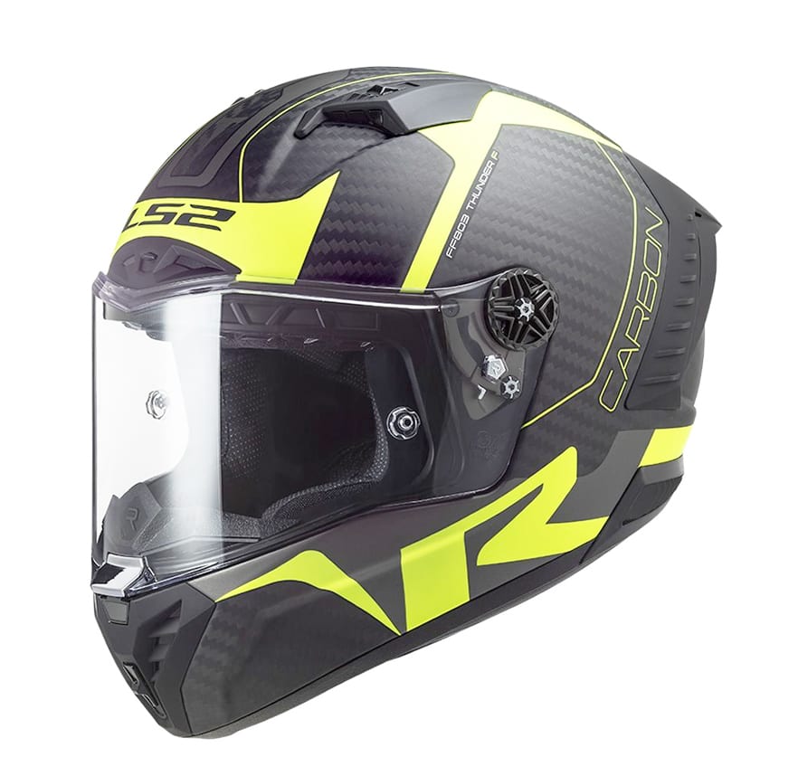 CASCO LS2 FF 805 THUNDER RACING1 MATE AMARILLO