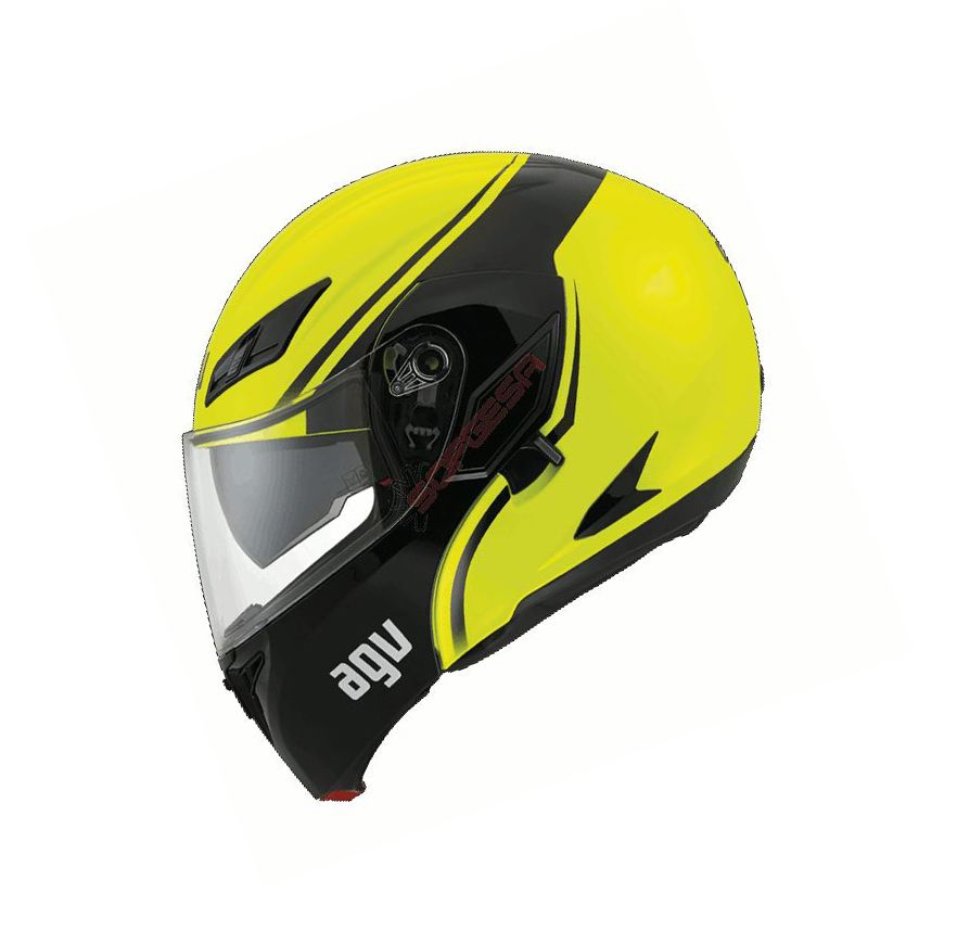 CASCO AGV COMPACT VERMONT AMARILLO/NEGRO
