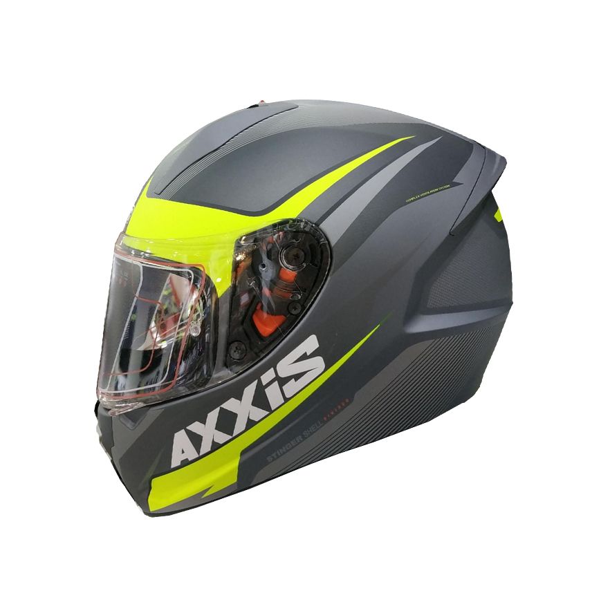 CASCO AXXIS STINGER DIVIDE NEGRO AMARILLO MATE