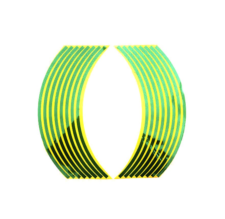 ADHESIVO COLOR FLUOR PARA LLANTA 17"-18"