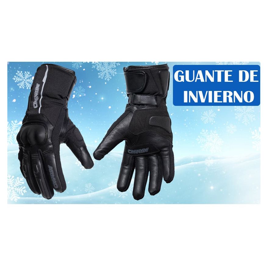 GUANTE ARMAD TEMPEST LARGO NEGRO