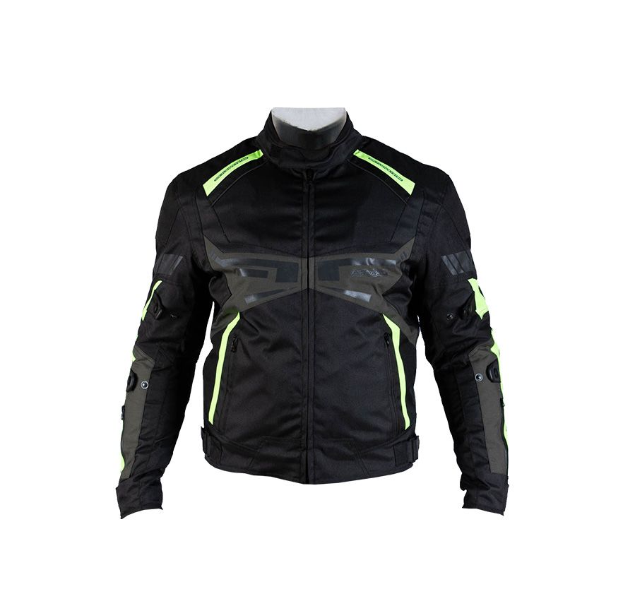 CHAQUETA ARMAD POOL CORTA NEGRO VERDE AMARILLO