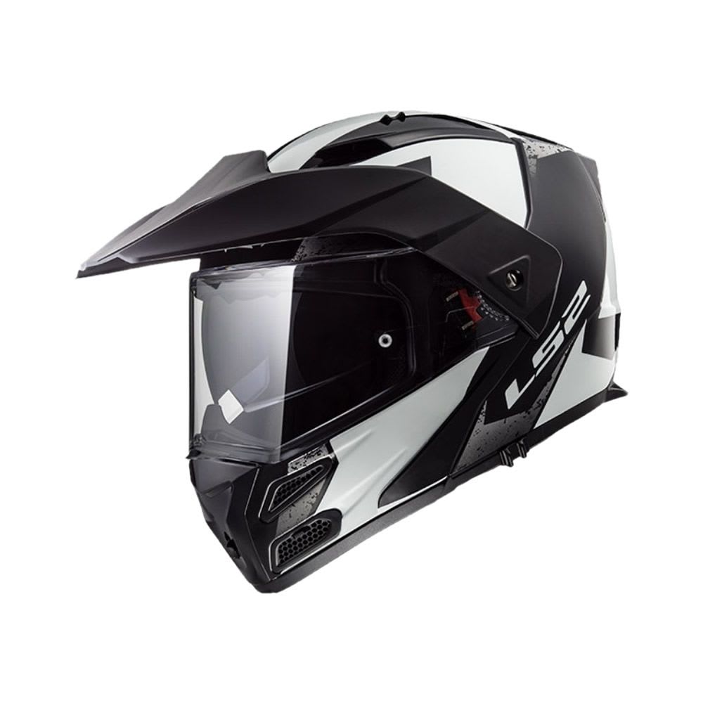 CASCO LS2 FF 324 METRO EVO SUB NEGRO BCO "LIGHT MATE"