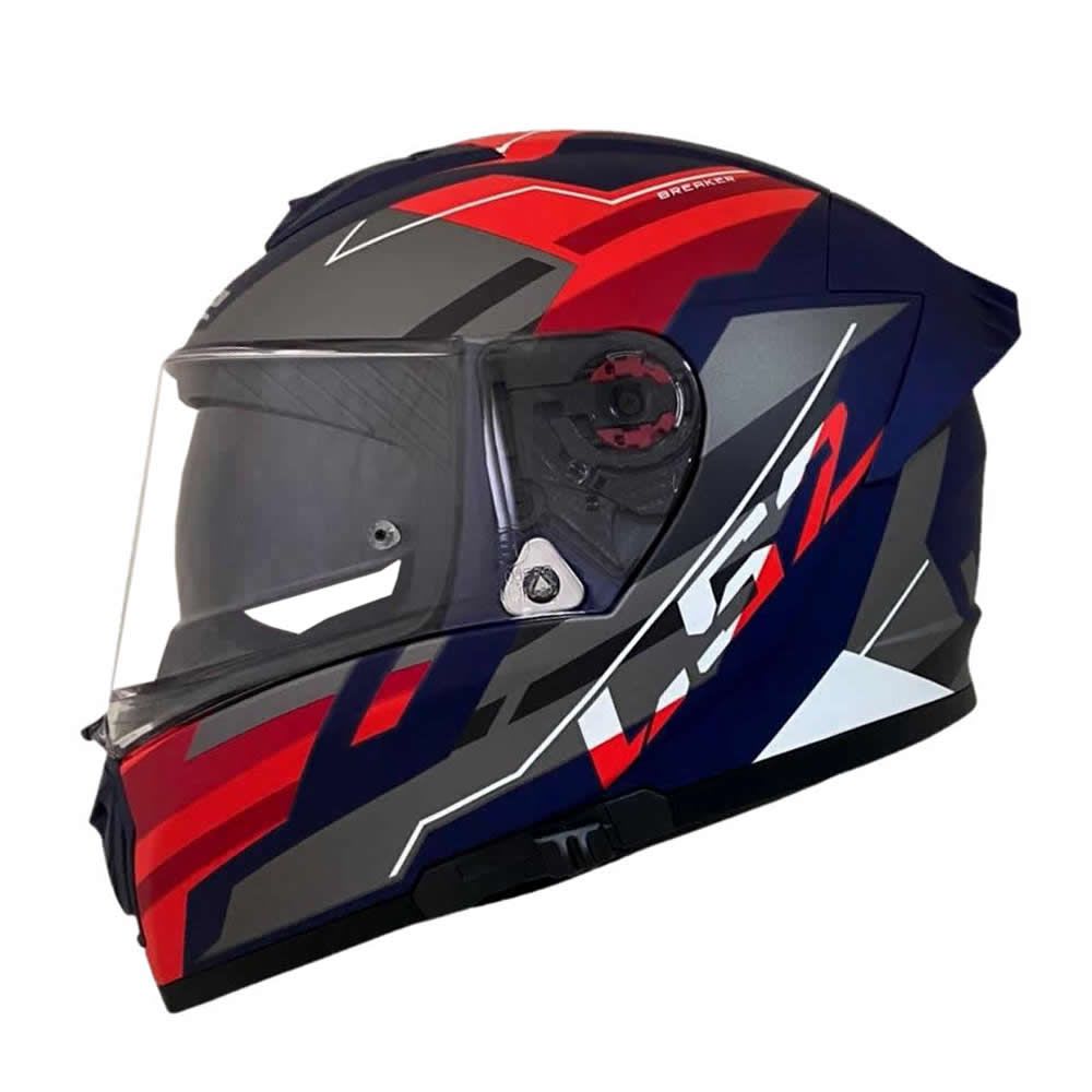 CASCO LS2 FF 390 BREAKER EVO BETA ROJO AZUL