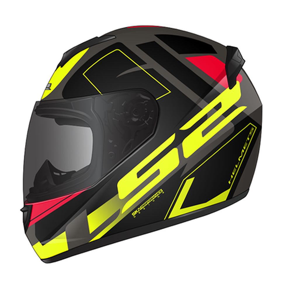 CASCO LS2 FF 352 CYPRESS NEGRO AMARILLO