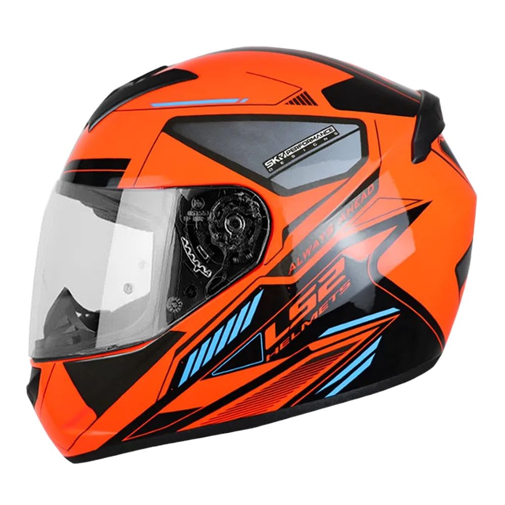 CASCO LS2 FF 352 BETHA NEGRO NARANJA