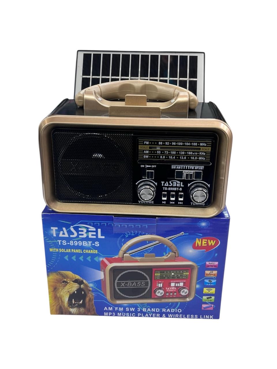 1604702 RADIO SOLAR RECARGABLE A PILA C/LINTERNA MOD TS899 (30)