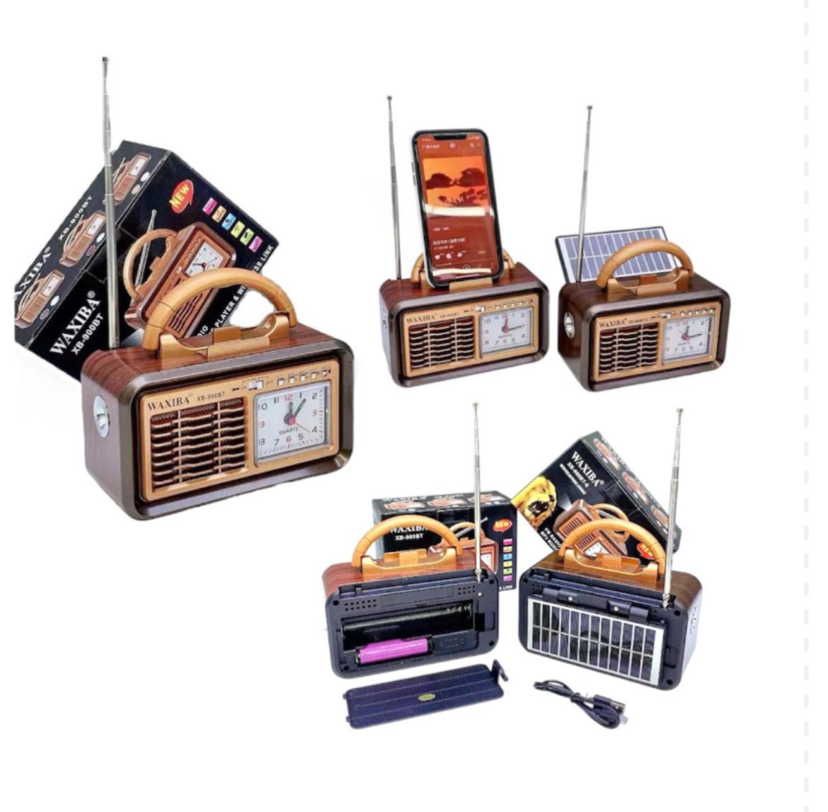 ELEK 1604703 RADIO RECARGABLE SOLAR C/RELOJ (30)