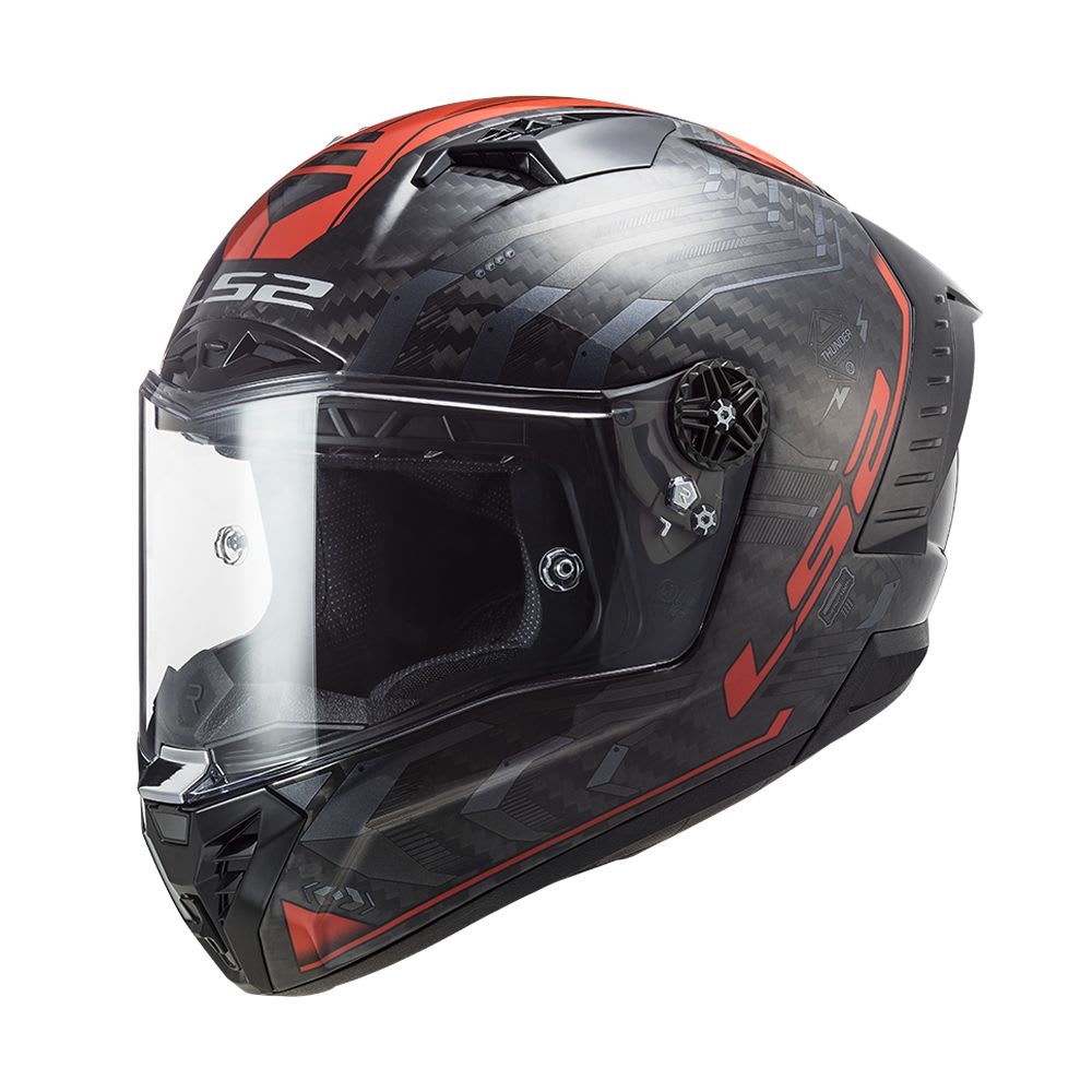 CASCO LS2 FF 805 THUNDER SPUTNIK METAL ROJO