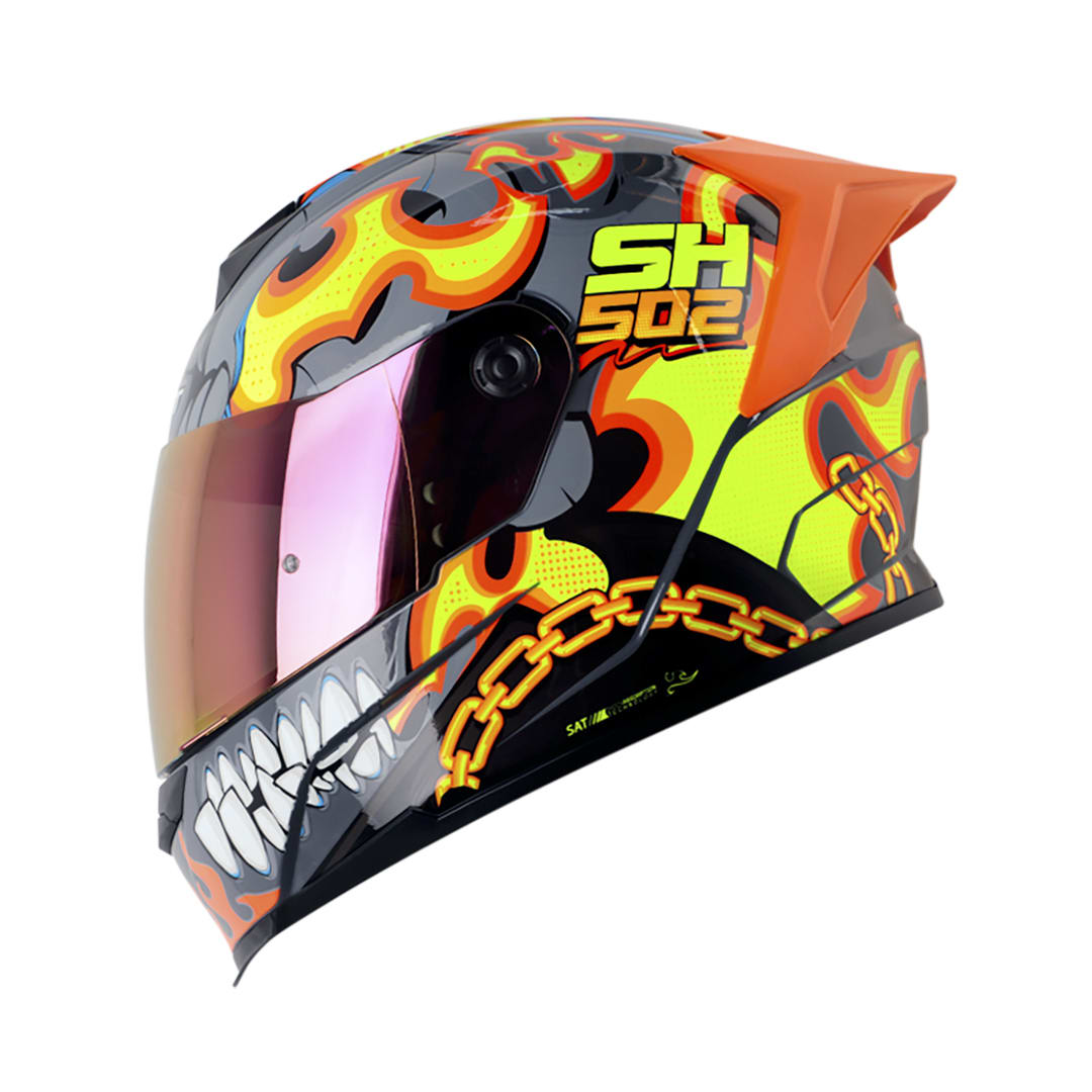 CASCO SHAFT 502 SP FIRE BOY GRIS NARANJO (V/SV)
